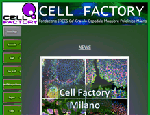 Tablet Screenshot of cellfactorymilano.com